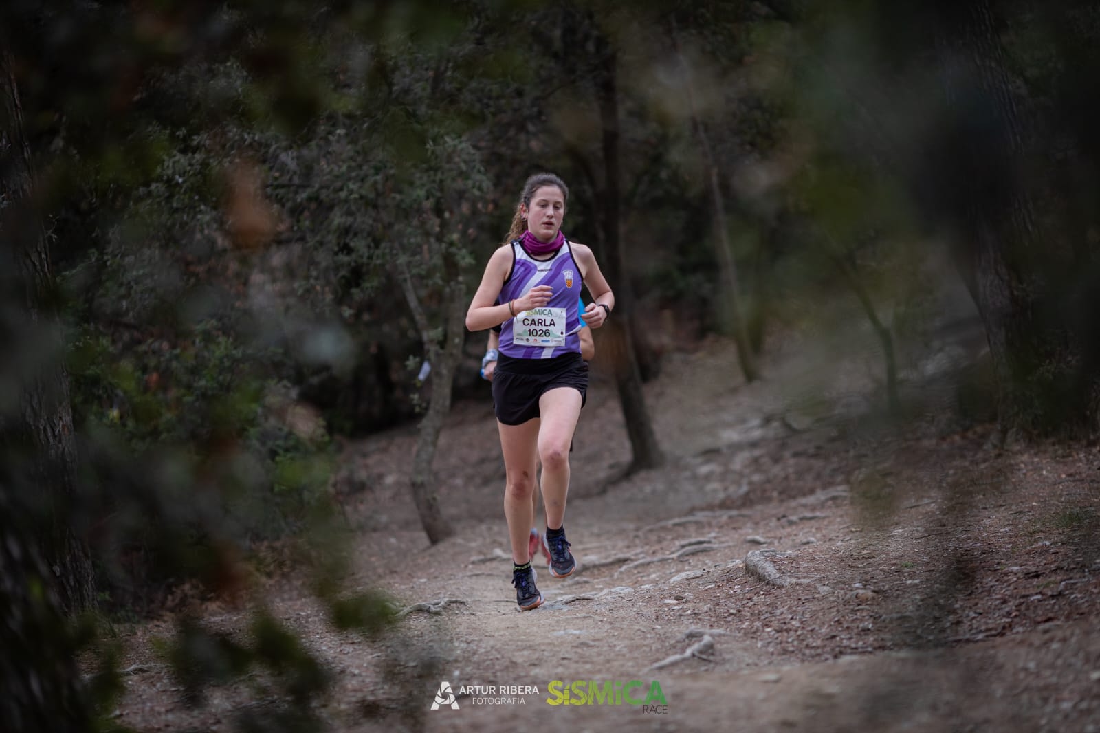 Carla González al podi del Campionat de Catalunya de Trail